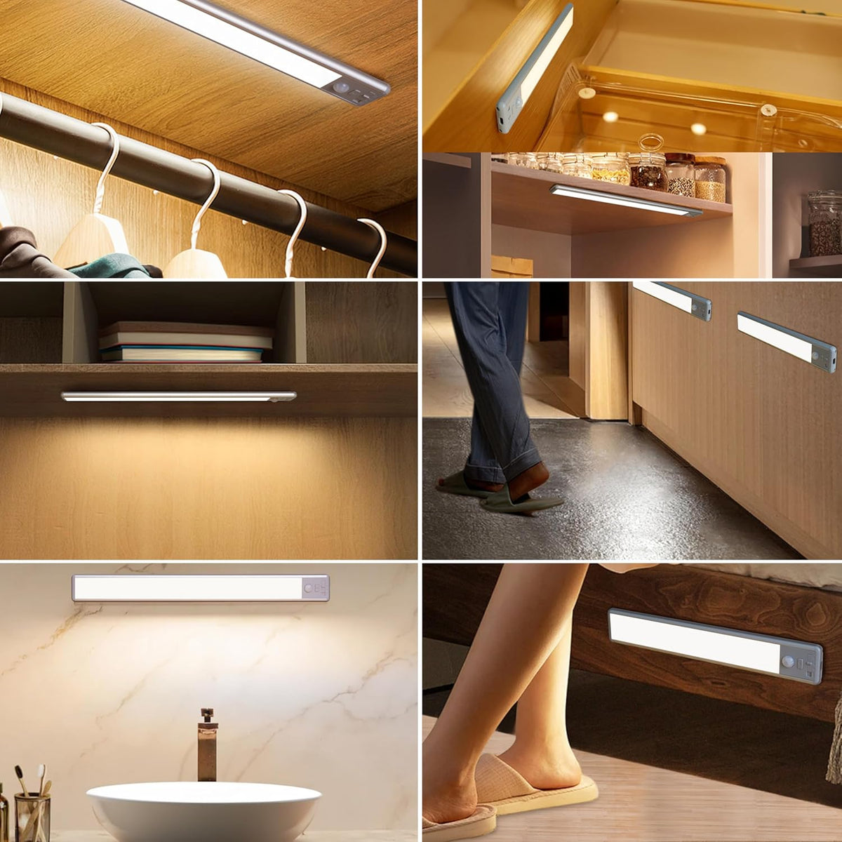 BLS Motion Sensor Light Bar – Automatic Nighttime Stairway Safety Light, 10ft PIR Detection for Fall Prevention