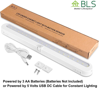 BLS T01L Workshop Motion Light – Portable Battery Task Lighting for Garage, Shed, and Laundry Room Counters