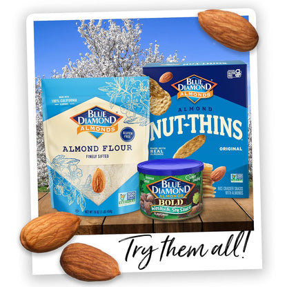 Blue Diamond Almonds BOLD Snack Nuts Variety Pack, 6 oz High Protein Resealable Cans for Gym Bags, Meal Prep and Post-Workout Fuel