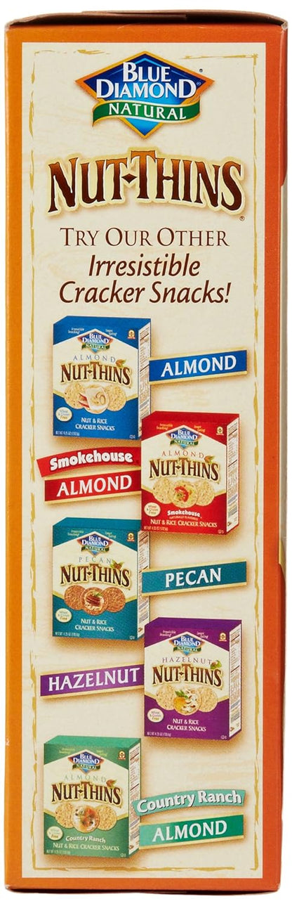 Blue Diamond Almonds Nut Thins Cheddar Cheese – Gourmet Charcuterie Cracker for Housewarming Gift Baskets