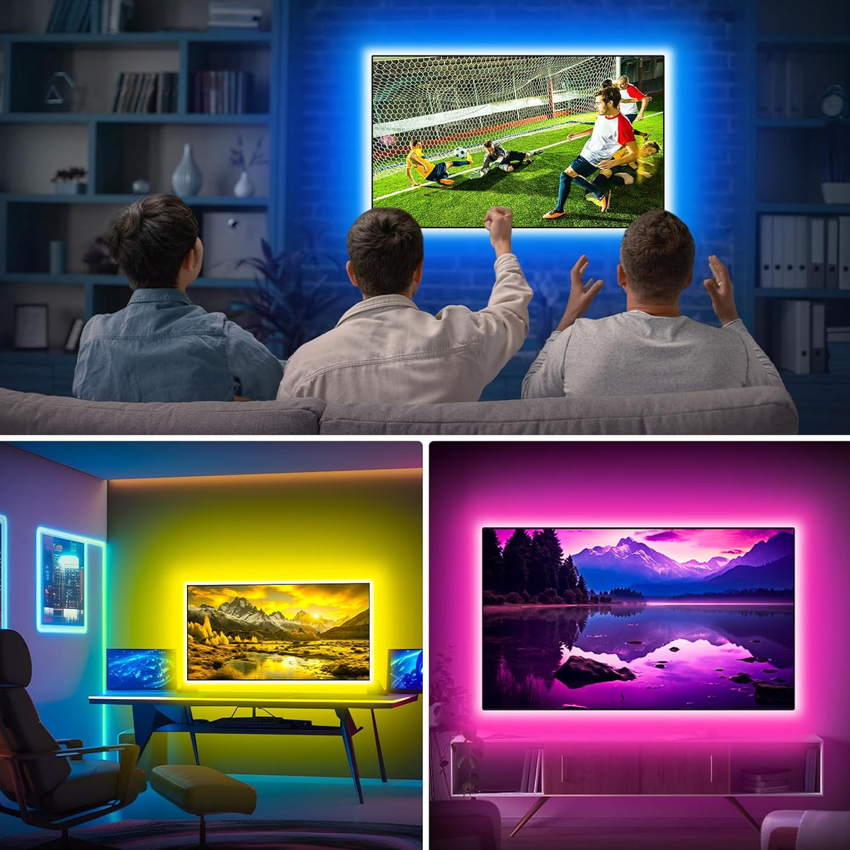 bluetooth connectivity with the duoco stripx app for mode, brightness, and timer control