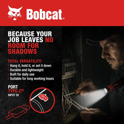 Bobcat Rechargeable Neck Light – Focused Task Lighting for Home Office, Study Sessions, and Late-Night Reading