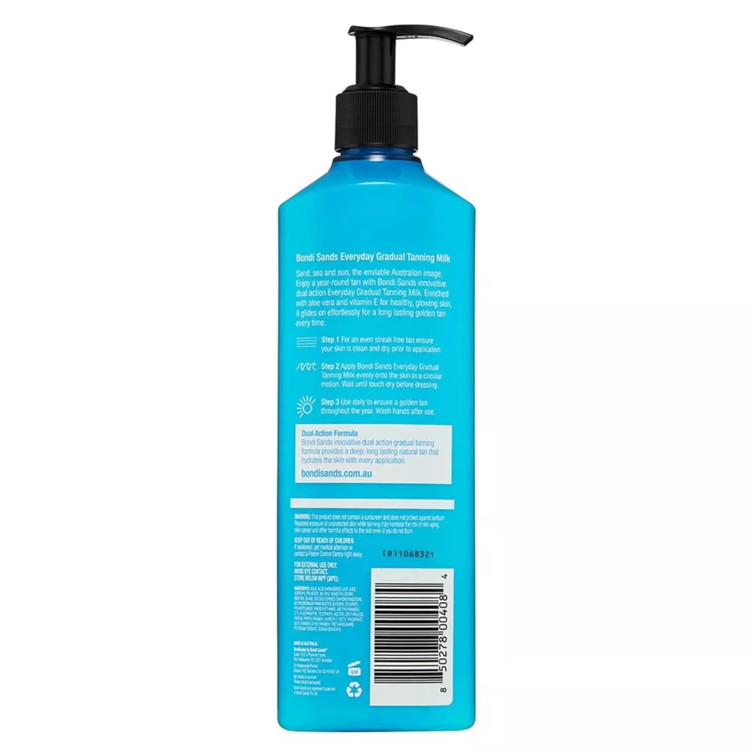 Bondi Sands Everyday Gradual Tanning Milk – Nightly Self-Care Ritual for the Bath & Bedside, Buildable Body Moisturizer
