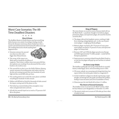 Book of Extraordinary Facts – Decorative Hardcover Trivia Book for Coffee Tables, Bookshelves and Living Room Styling