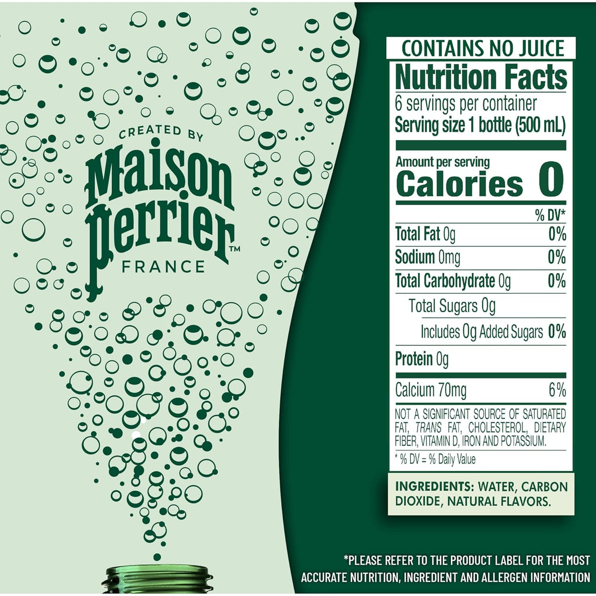 bottled in vergèze, france under the perrier legacy for authentic french sparkling water