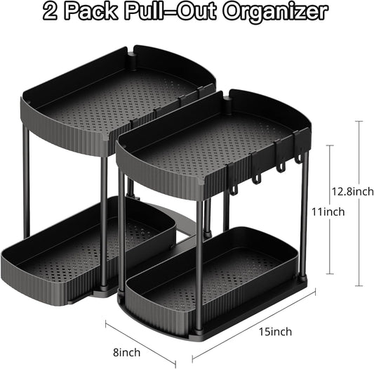bottom pull-out drawer for front-access retrieval