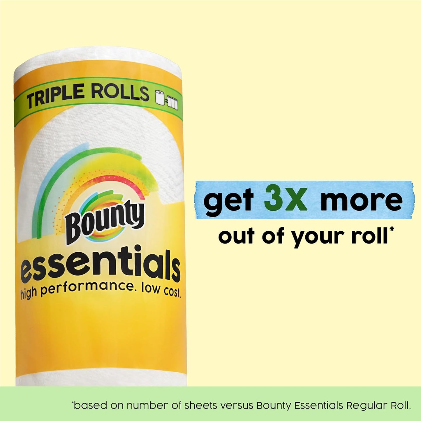Bounty Essentials Select-A-Size Paper Towels – Family-Safe Cleanup for Kids' Mealtimes, 6 Pack