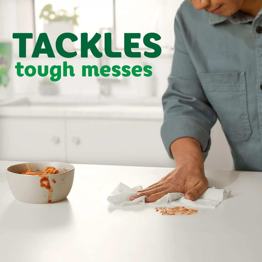 Bounty Quick-Size Paper Towels for Patio and Outdoor Dining, Portable Family Rolls for Picnic and BBQ Cleanup