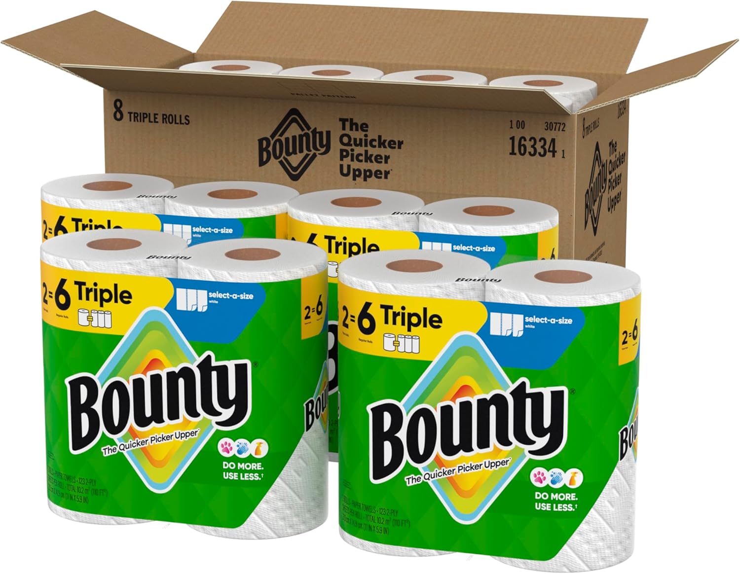 Bounty Select-A-Size Paper Towels for Mindful Morning Routines, Fresh Kitchen Counter Reset Before Breakfast