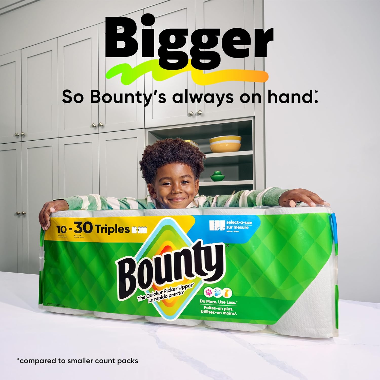 Bounty Select-A-Size Paper Towels for Mindful Morning Routines, Fresh Kitchen Counter Reset Before Breakfast