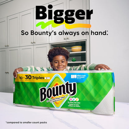 Bounty Select-A-Size Paper Towels for Mindful Morning Routines, Fresh Kitchen Counter Reset Before Breakfast