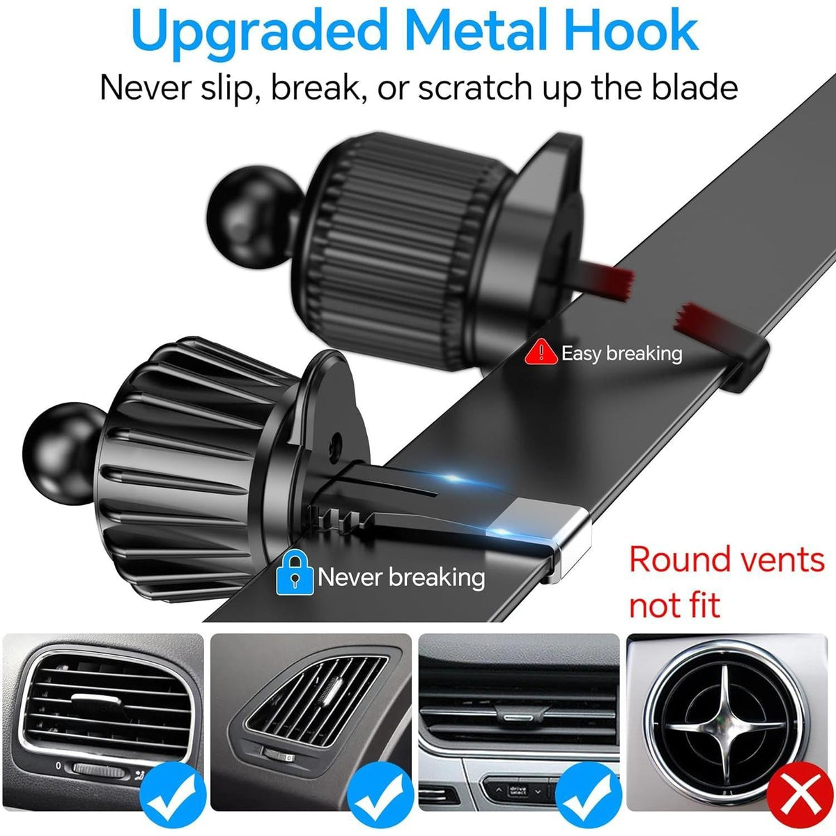 [Brand] Car Phone Mount Magnetic - Sleek Polycarbonate Body with 360° Swivel, Less-Is-More Design Aesthetic
