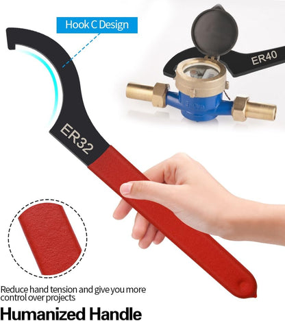 [Brand] Coilover Spanner Wrench Set – Slip-Resistant Rubber Handle for Safer Suspension Work