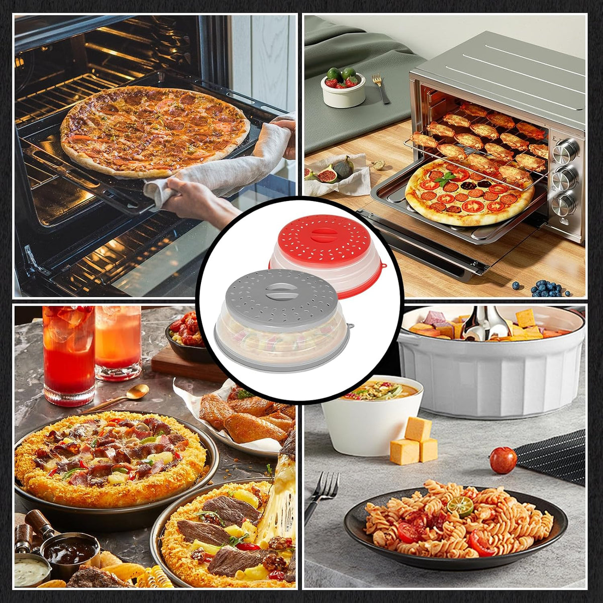 Brand Collapsible Microwave Cover – Quick Reheat Tool for Busy Home Cooks and Parents