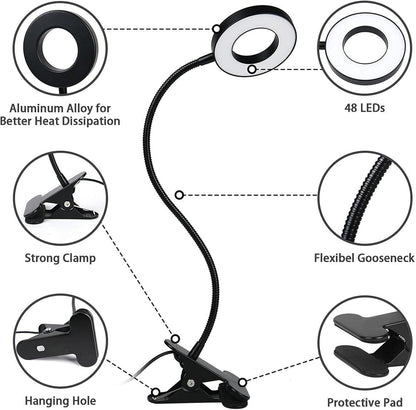 [Brand Name] LED Study Lamp – Dorm Desk Light for Late Night Assignments, Flexible Gooseneck Eye Protection USB