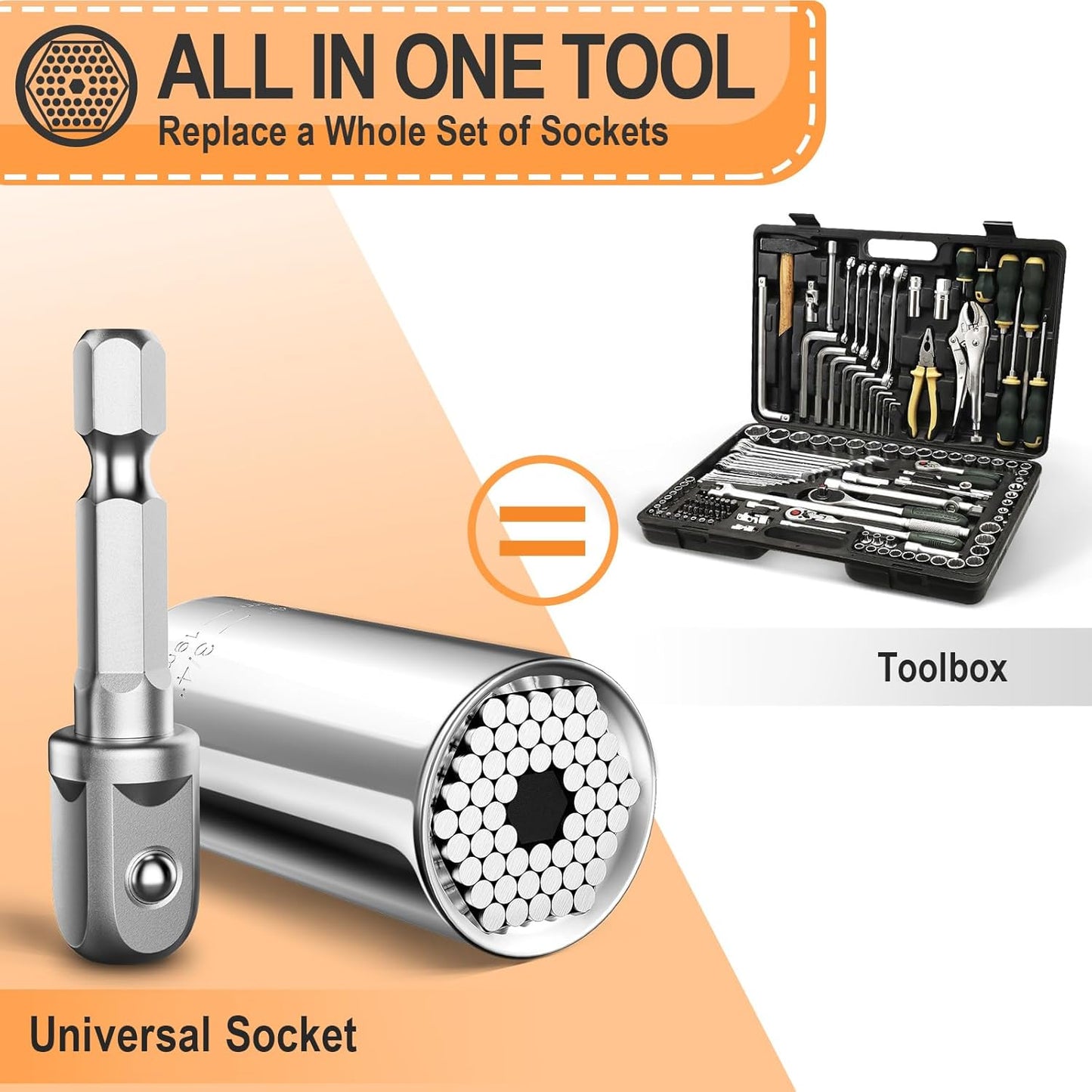 [Brand Name] Universal Socket Tool - Valentine's Day Birthday Gift for Him Husband Boyfriend Dad, Cool Stocking Stuffer Gadget