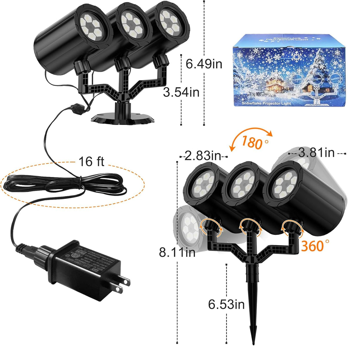 [Brand] Snowflake Projector Light – Thoughtful Christmas Gift for Family and Friends