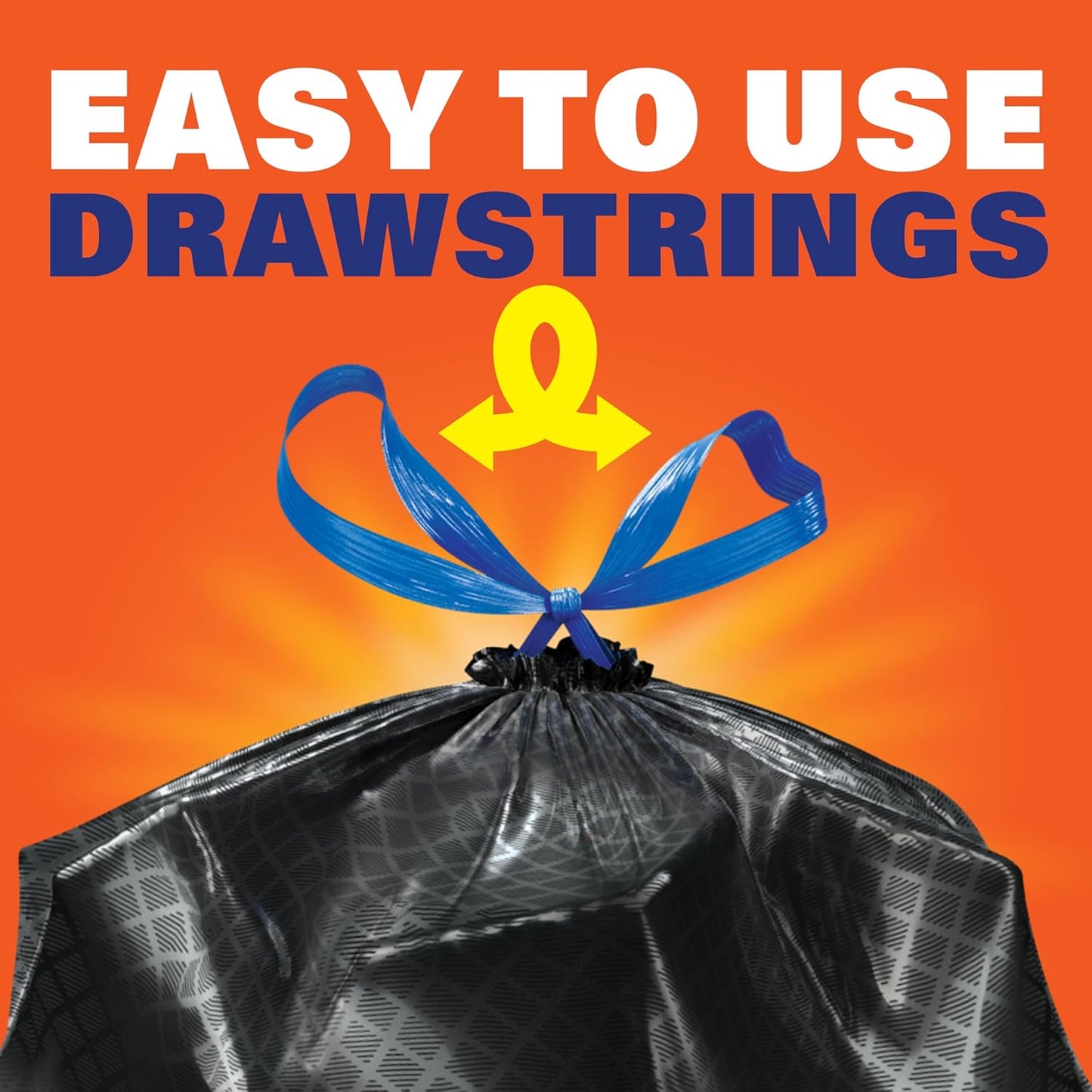 break-resistant drawstring closure for secure transport of heavy loads