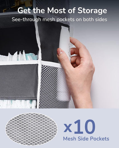 breathable, low-odor non-woven fabric construction in grey, dark grey, light grey, beige, pink, and black