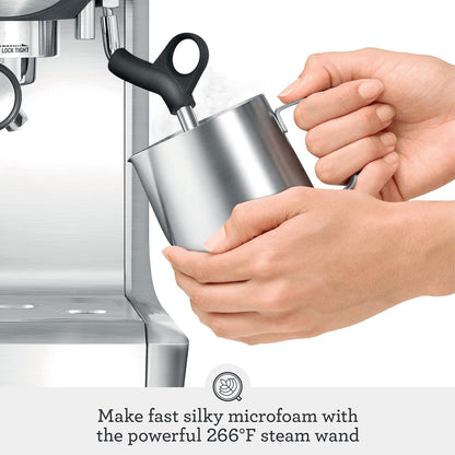 Breville BES870XL Brushed Stainless Steel — Reliable Daily-Use Espresso Machine for the Work-From-Home Professional