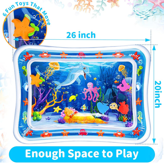 bright seabed-world patterns featuring cute marine animals for visual stimulation