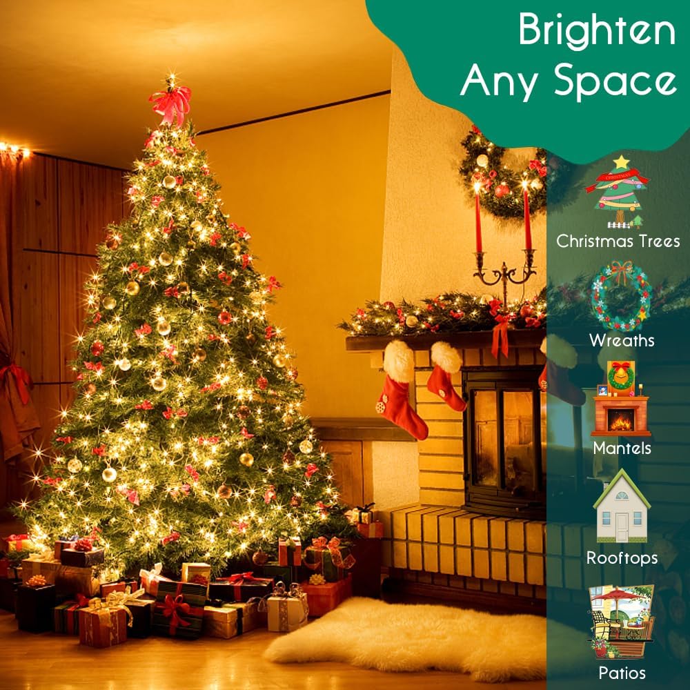 Brightever Waterproof String Lights – Patio and Fence Decor for Rain or Snow