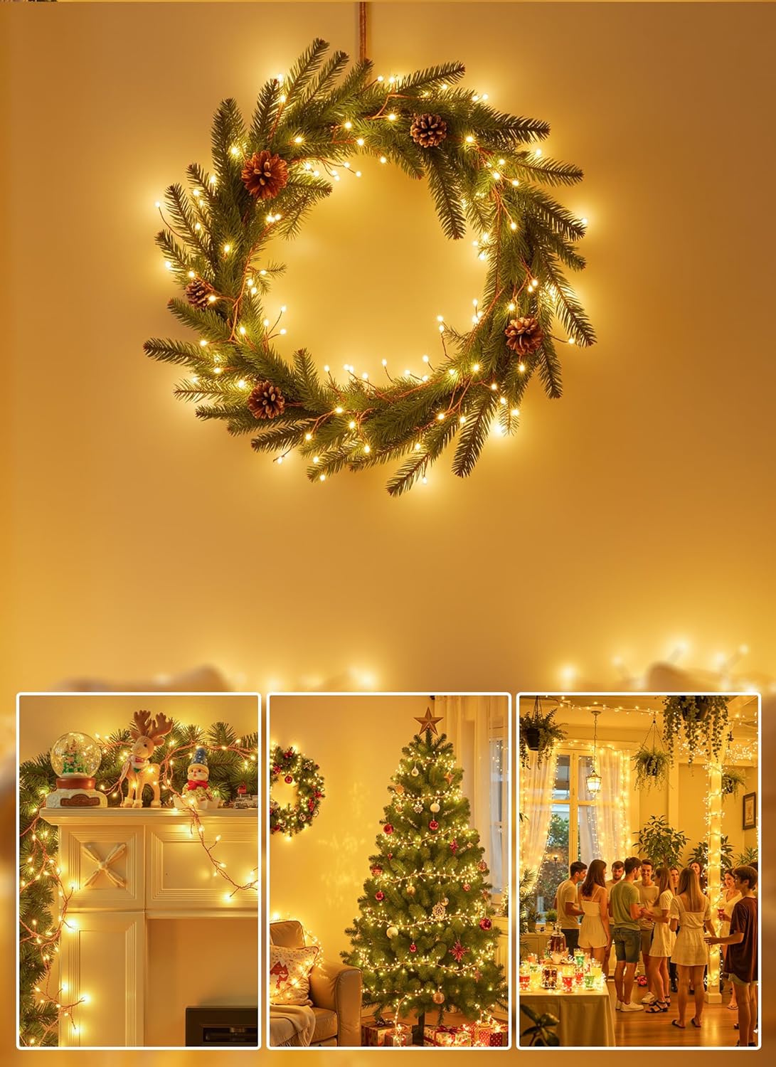 Brightown Fairy Lights – Thoughtful Birthday Gift for Her, 10ft 120 LED Battery Operated Starry Lights for Bedroom and Cozy Spaces