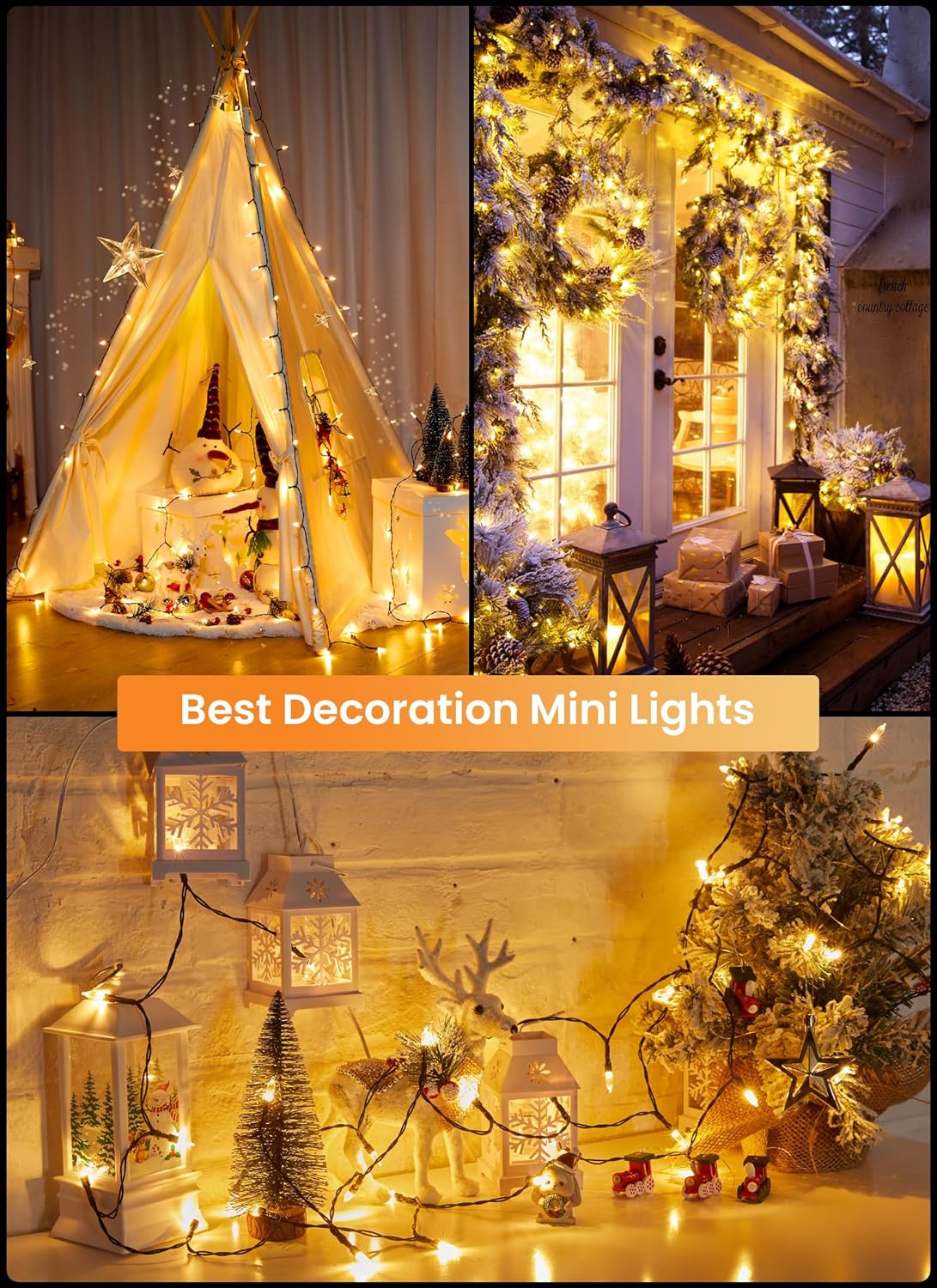 Brightown LED String Lights – Cozy Bedroom Decor, 39 ft 100 LED Warm White Fairy Lights for Living Room Aesthetic