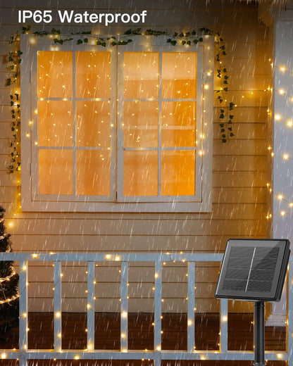 Brightown Solar String Lights – 2700K Warm White Bedroom Decor and Living Room Ambient Lighting