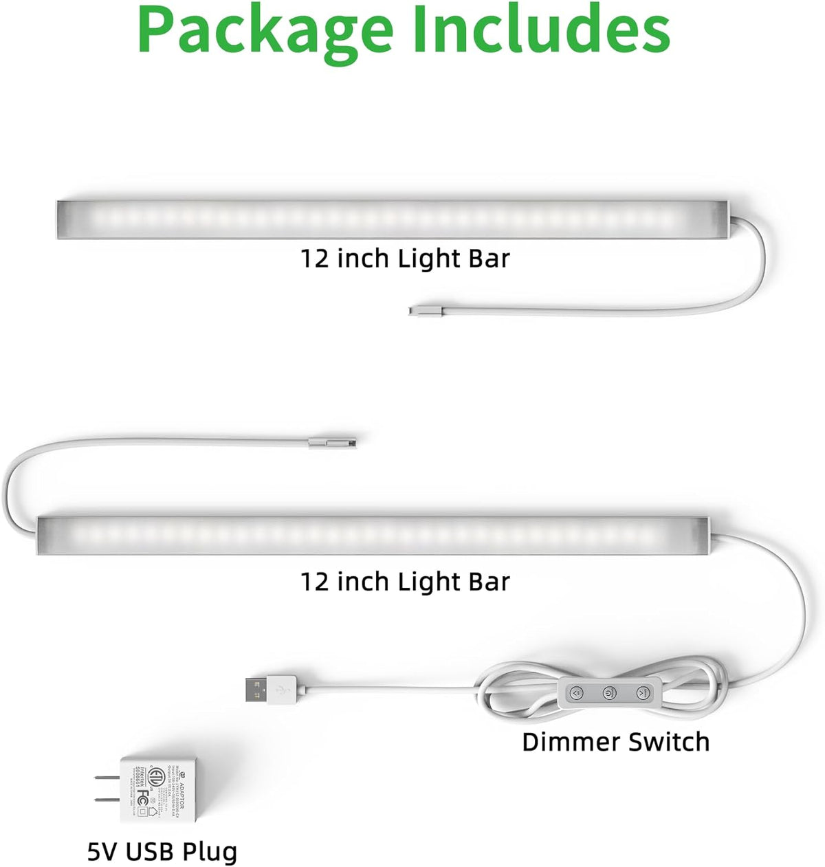BRIGHTWILL Aluminum USB Under Counter Light – Hidden Profile LED Bar for Intentional, Less-Is-More Interiors