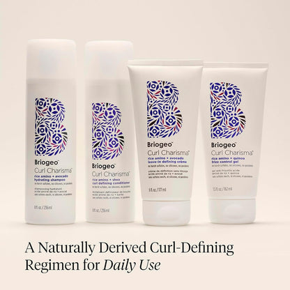 Briogeo Curl Charisma Rice Amino + Avocado Leave-In Defining Crème | Mindful Wash Day Ritual for Wavy, Curly & Coily Hair