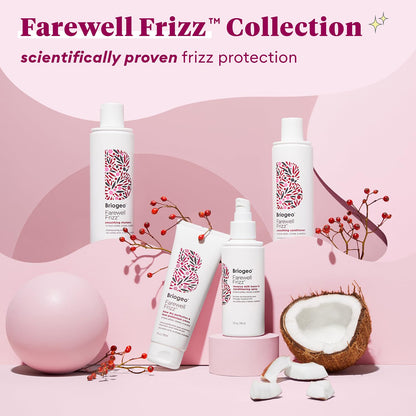 Briogeo Farewell Frizz Blow Dry Perfection Crème – Clean-Formula Heat Protectant, 450°F Thermal Defense for Daily Styling