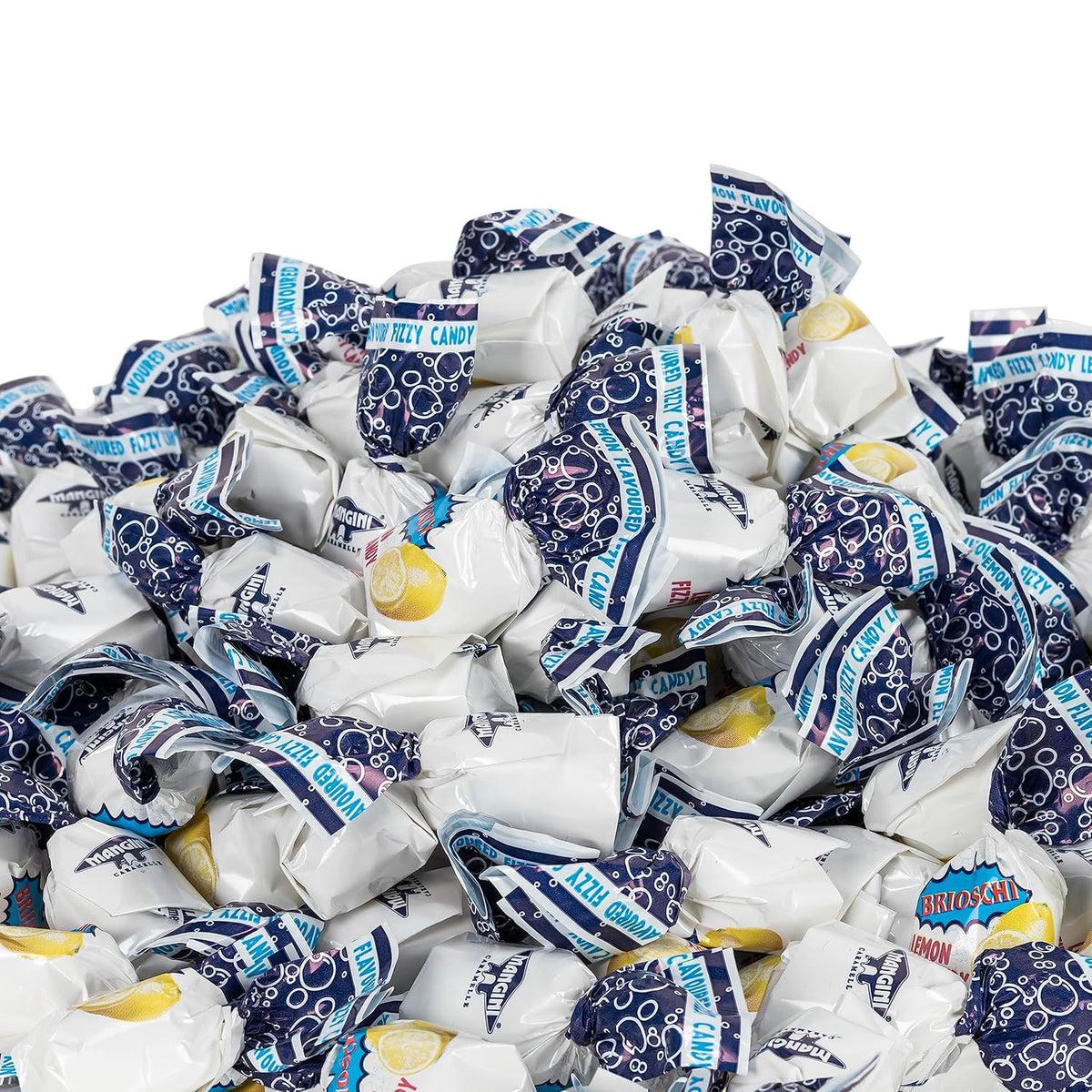Brioschi Lemon Flavored Effervescent Digestive Italian Candies – Family-Friendly Novelty Candy for Lunch Boxes
