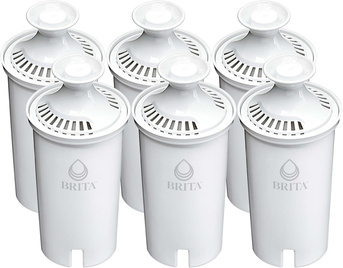 Brita Standard Water Filter 6-Pack – Reliable Replacement Filters for Everyday Kitchen and Refrigerator Use