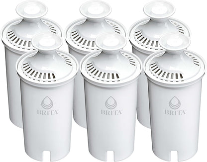 Brita Standard Water Filter 6-Pack – Reliable Replacement Filters for Everyday Kitchen and Refrigerator Use
