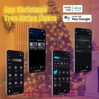 BrizLabs 400 LED Tree Lights – Housewarming Christmas Gift for Mom with DIY Custom Modes