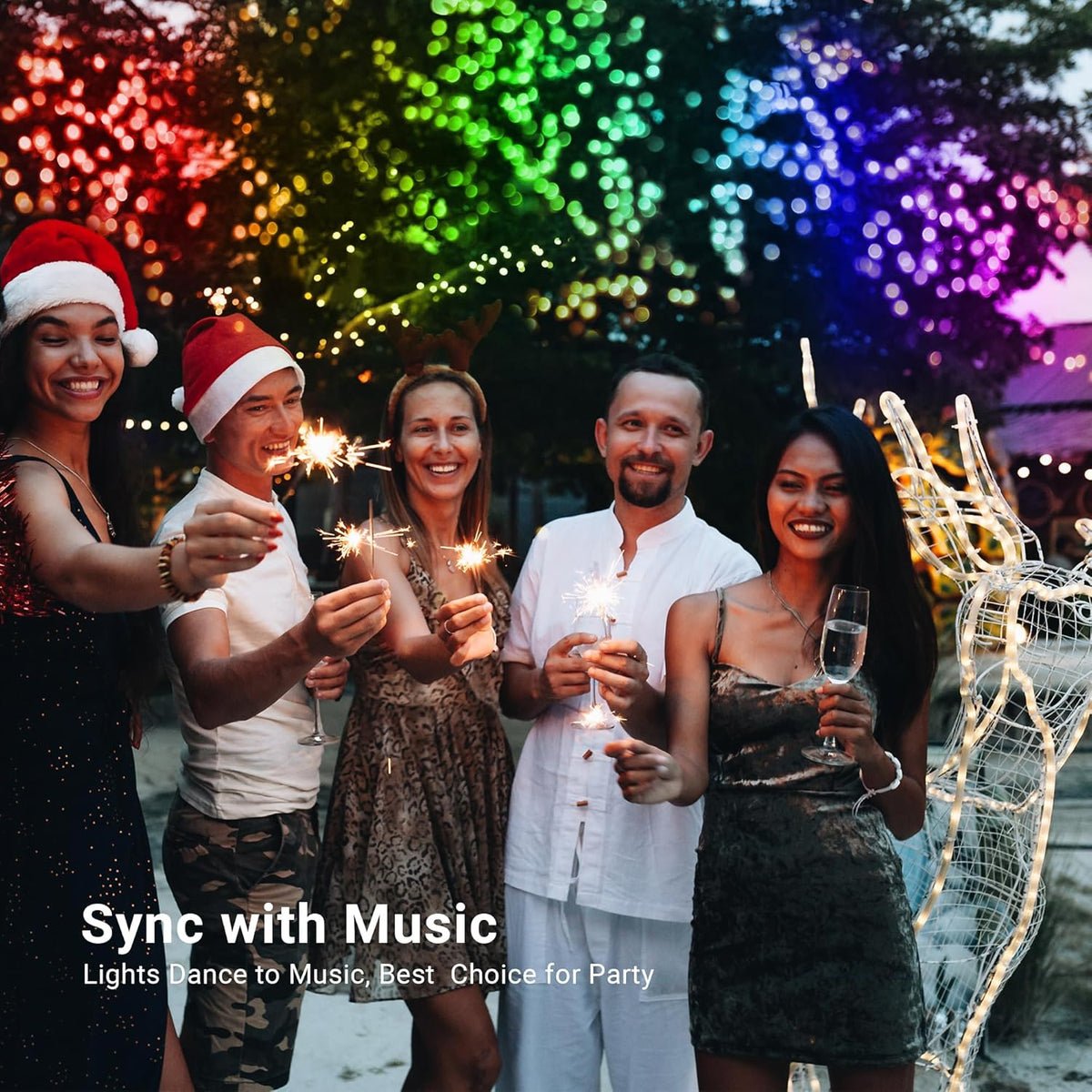BrizLabs RGB String Lights – Thoughtful Housewarming Gift for Her with Remote and Timer