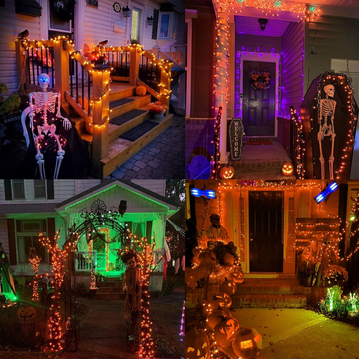 Brizled Candy Corn String Lights – Child-Safe Kids Bedroom Window Decor, Flameless Family Halloween Glow