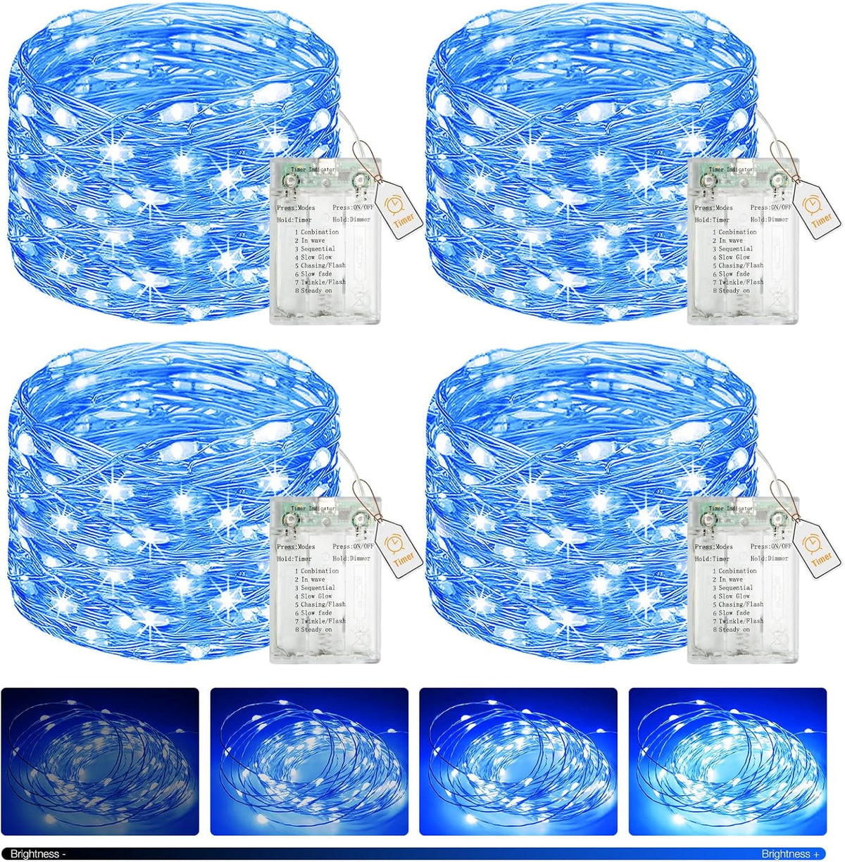 btfarm Fairy Lights – Flameless Night Light Alternative with Cool-to-Touch LEDs