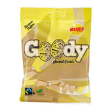 Bubs Goody Sweet Ovals Banana Caramel – Portable Vegan Sweets for Road Trips and Picnics, 2 x 90g Bags