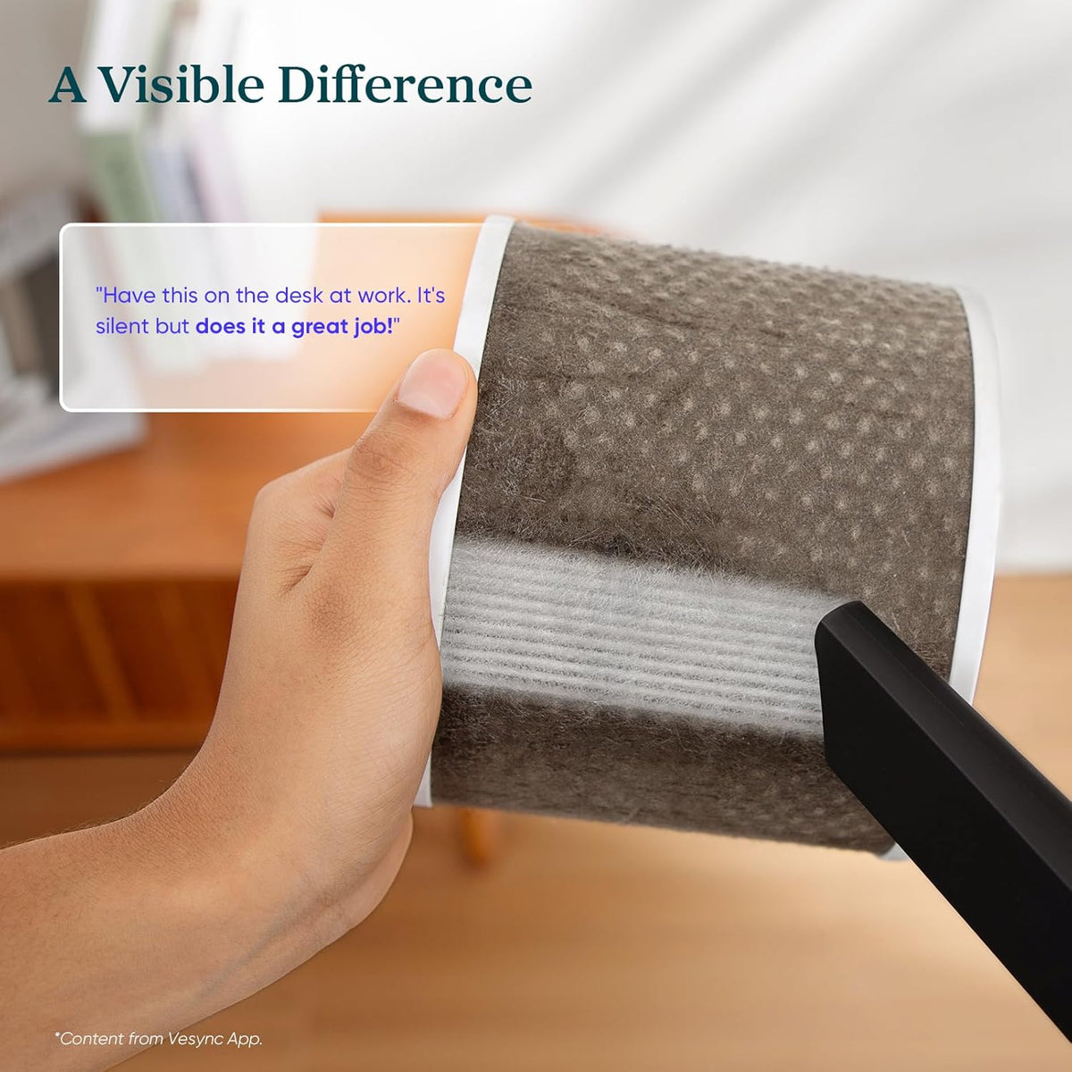 built-in aroma pad for aromatherapy during purification