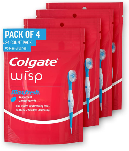 built-in dissolvable sugar-free peppermint bead for waterless freshness