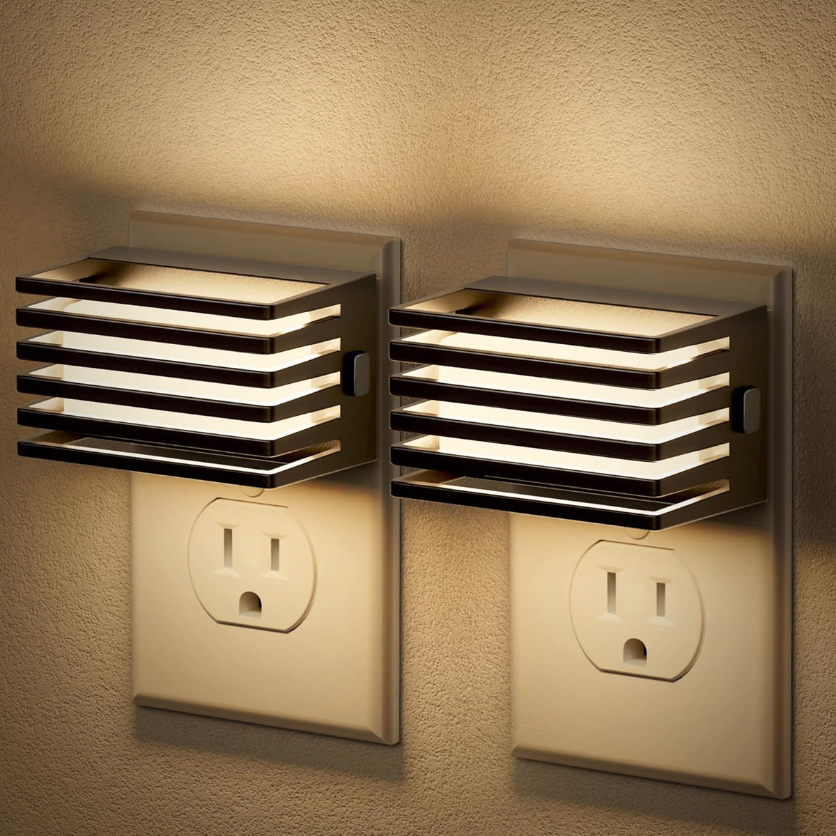 built-in dusk-to-dawn light sensor for automatic on/off