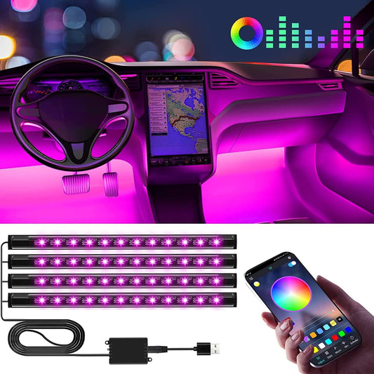 built-in high-sensitivity microphone for music-rhythm light syncing