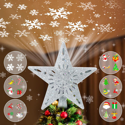 built-in led projector integrated into the topper body (no separate light unit to mount)