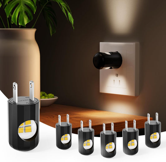 built-in photocell dusk-to-dawn auto on/off sensor