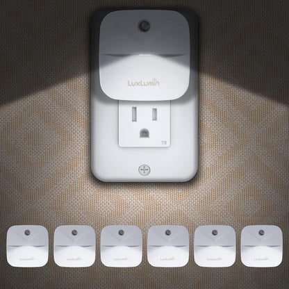 built-in photoresistor dusk-to-dawn sensor with sub-second auto on/off response
