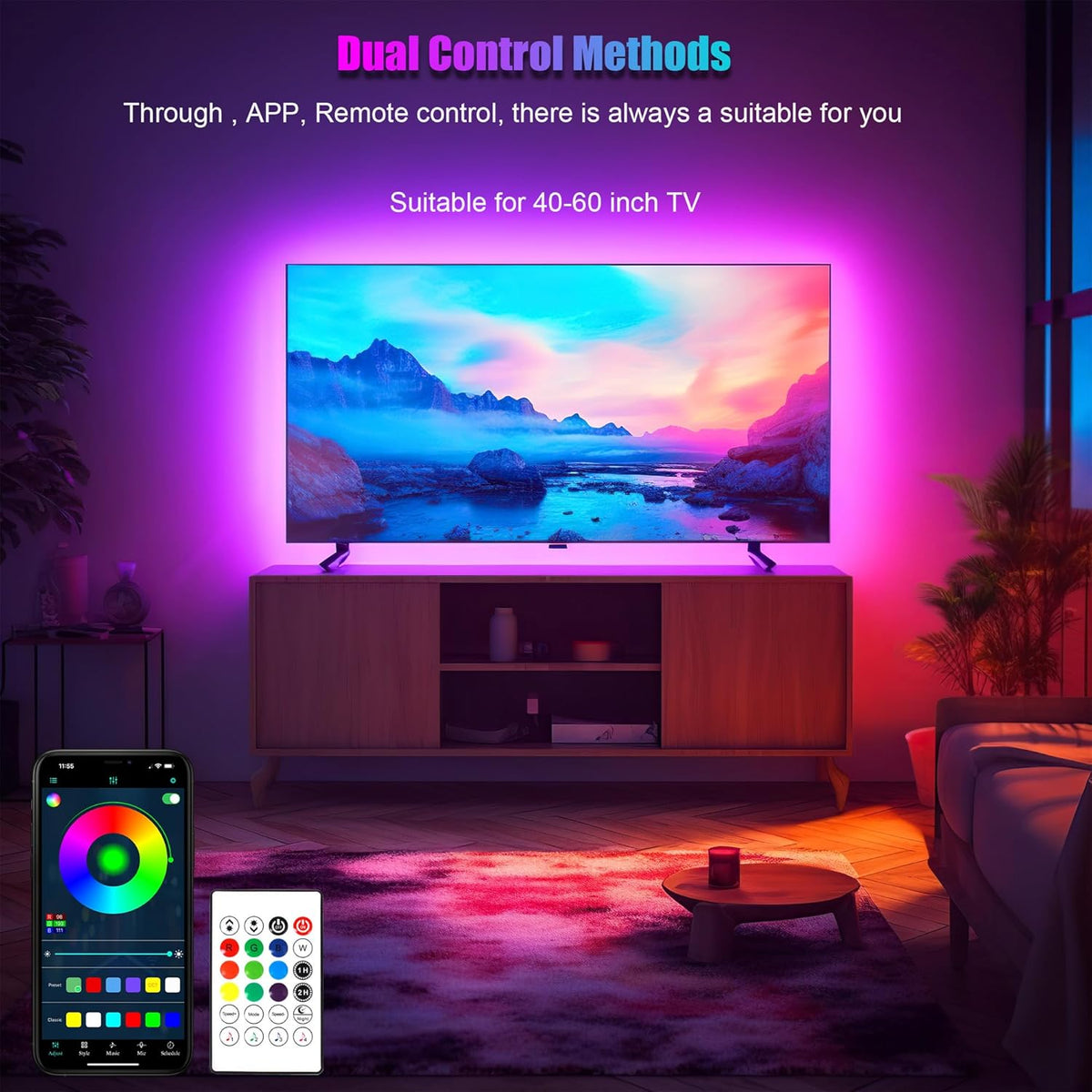 built-in sensitive microphone for real-time music and audio sync