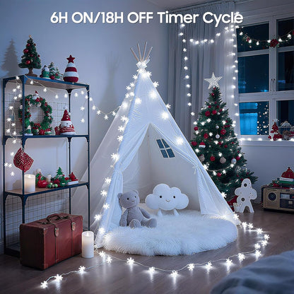 built-in smart auto-timer with 6-hour on / 18-hour off cycle, plus always-on option