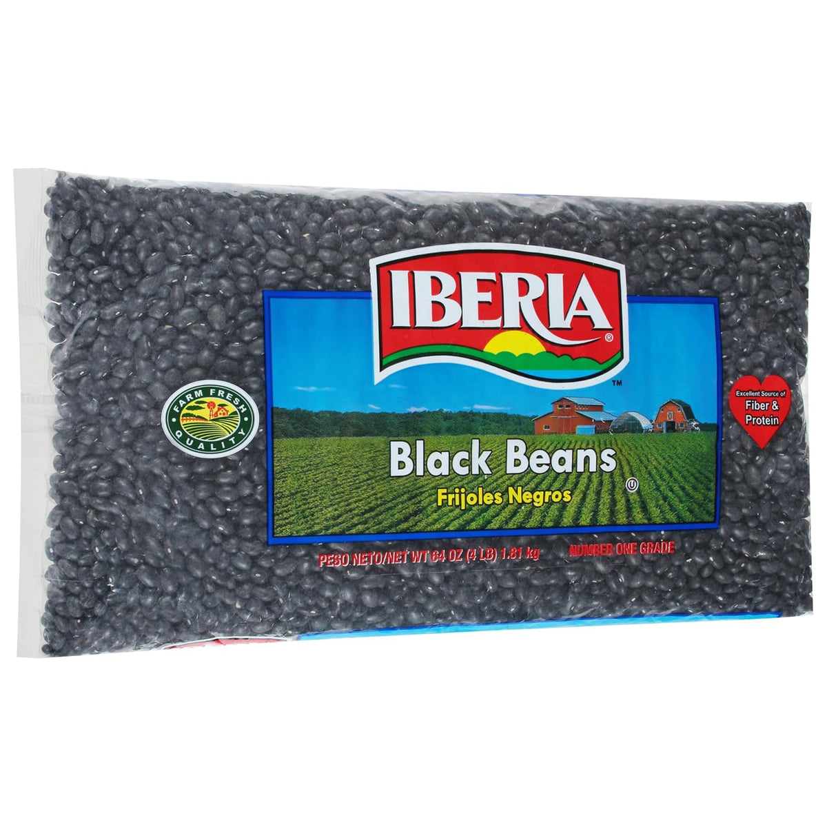 bulk 4lb (64 oz) dry black beans in a single bag